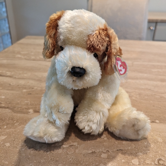Vintage TY 2001 Scraps Plush Dog 15" Retired Rare NWT - Picture 1 of 5